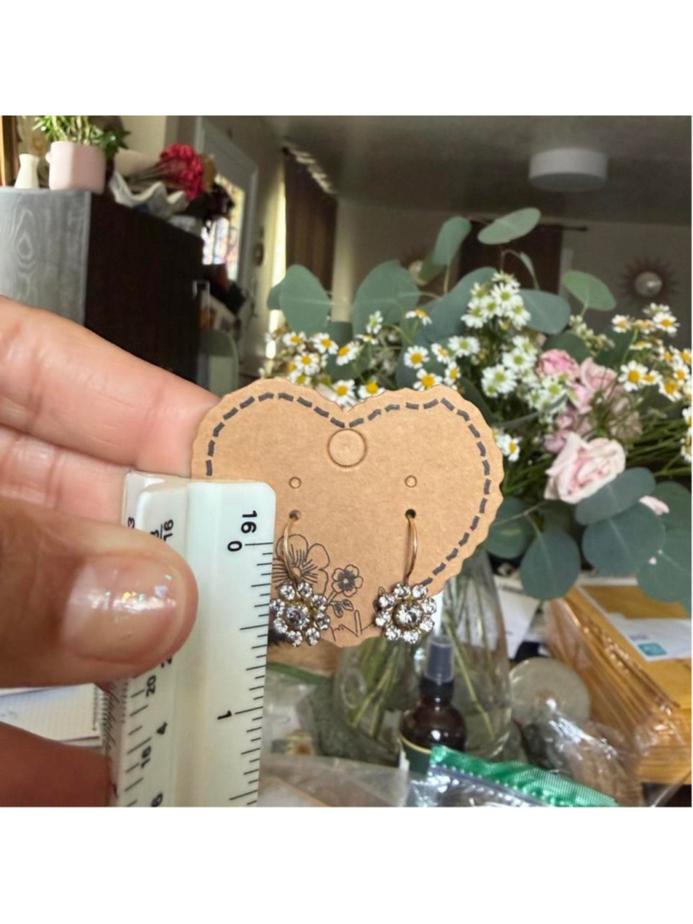 #LizPalacios flower cluster earring